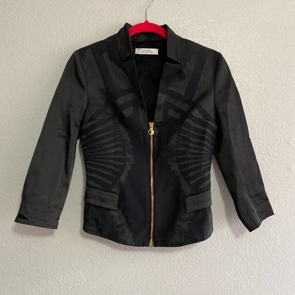 Versace Collection tailored black blazer